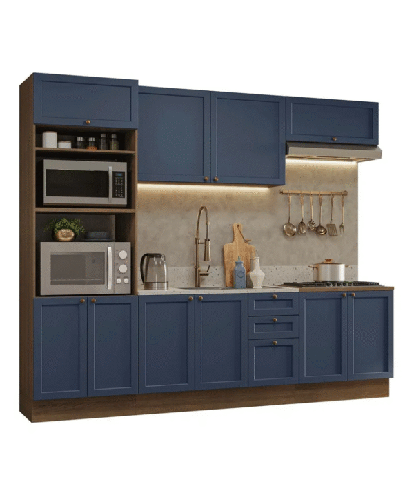 Armário de Cozinha Completa Madesa Vik 270cm