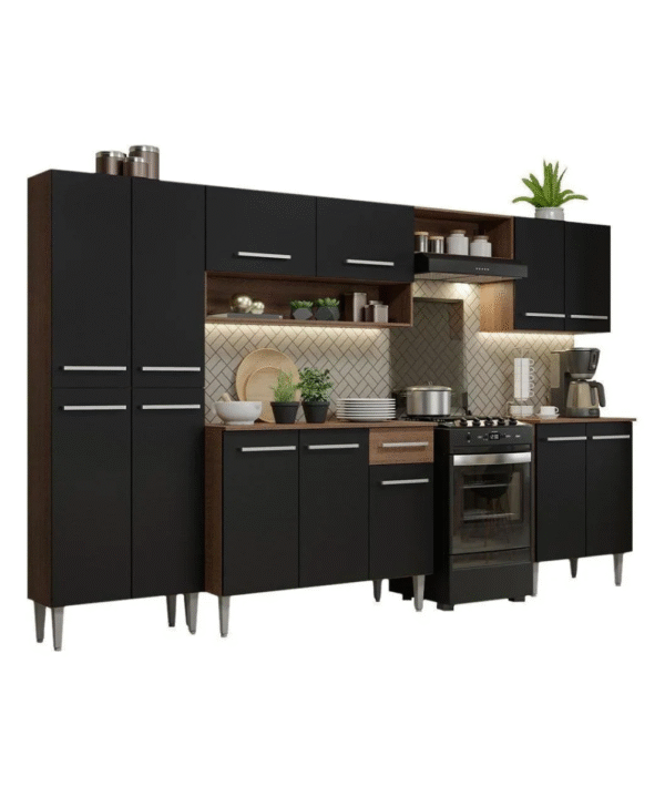 Armário de Cozinha Completa Modulada Madesa Emilly
