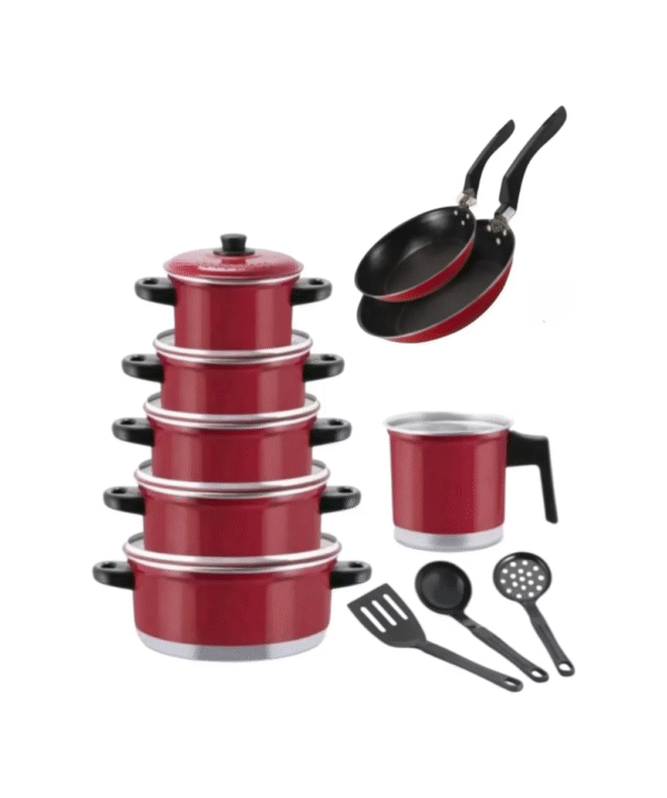 Conjunto de Panelas Completo com Frigideiras – 12 Peças