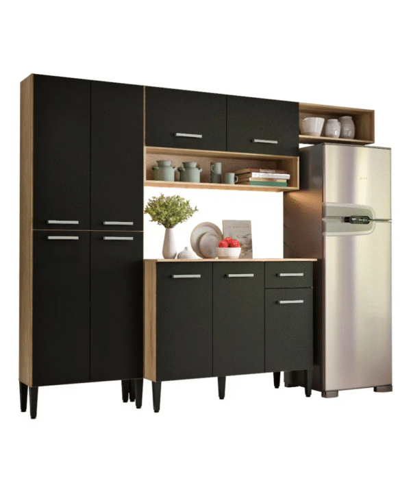 Cozinha Compacta Arizona Glam Carraro – Com Armário e Balcão