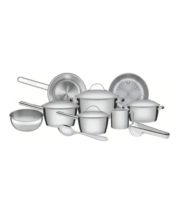 Jogo de Panelas Tramontina Allegra – 10 Peças, Inox com Fundo Triplo