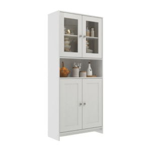 Armário de Cozinha Decibal AC4005 Branco Brilho com 4 Portas