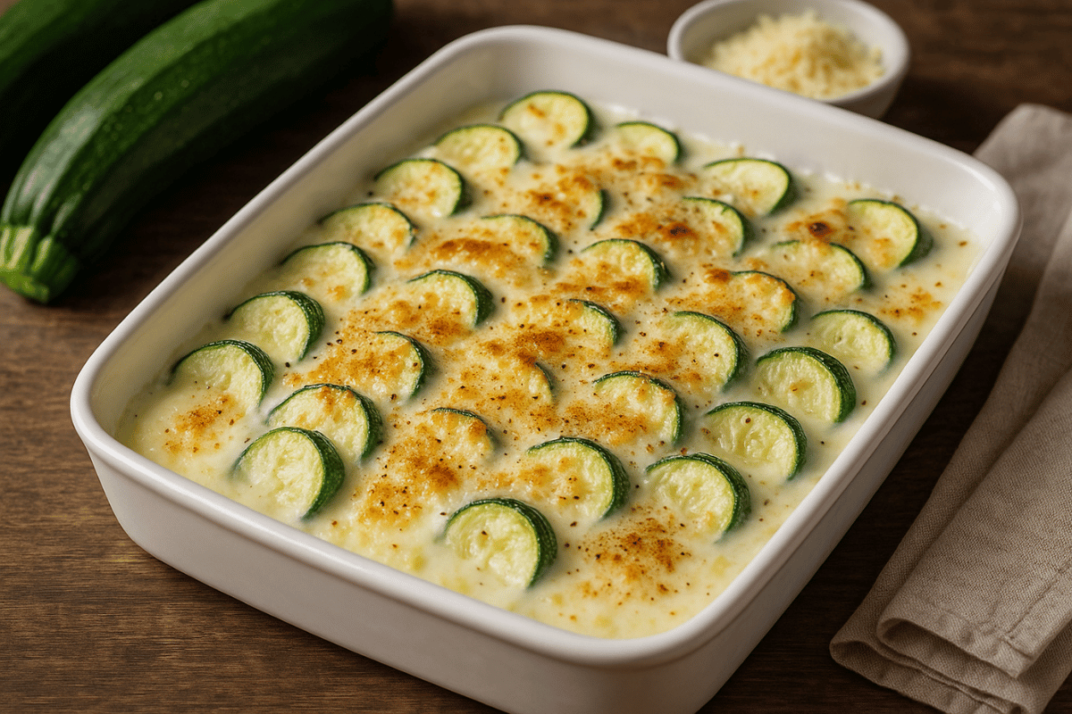 Abobrinha com Molho Branco Especial Receitas Familiares blog de receita