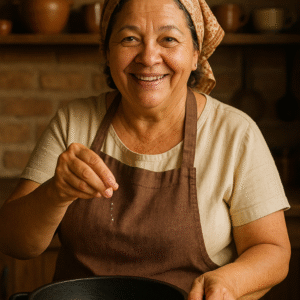 Foto de Dona Helena, a autora da receita.