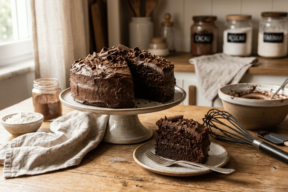 Bolo de chocolate fácil e rápido, o segredo da massa que não precisa de batedeira, Receitas Familiares blog de receita