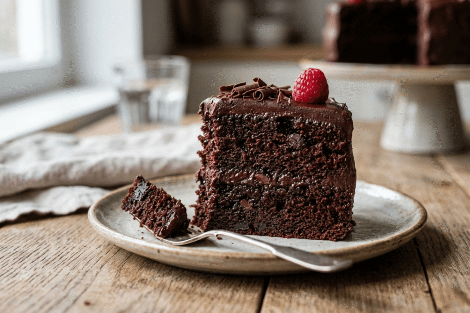Bolo de chocolate molhadinho, a receita definitiva para uma massa úmida,