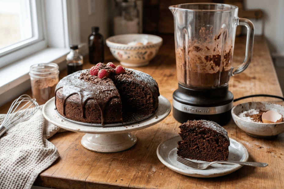 Bolo de chocolate no liquidificador, a receita prática para um lanche fofinho, Receitas Familiares blog de receita