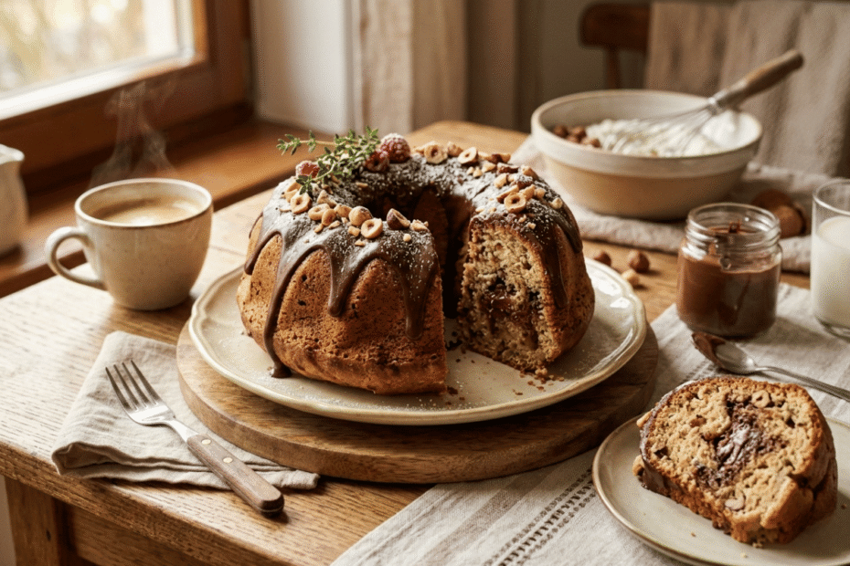 Bolo de iogurte e creme de avelã, a receita perfeita para uma massa úmida e sofisticada, Receitas Familiares blog de receita