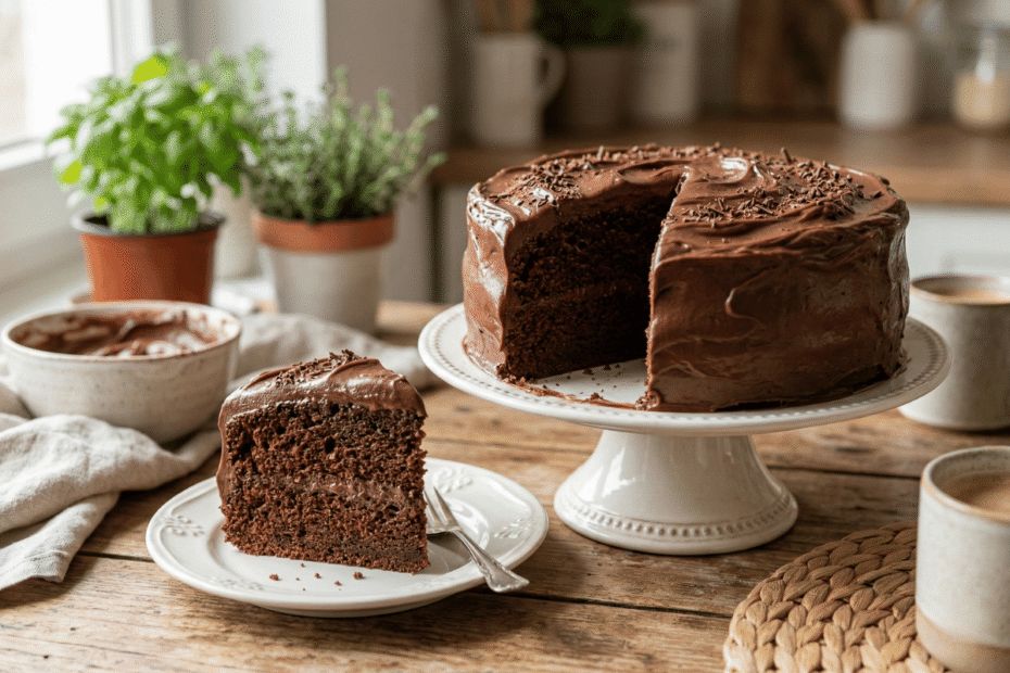 Bolo fofo de chocolate, o segredo para uma massa aerada com cobertura cremosa, Receitas Familiares blog de receita