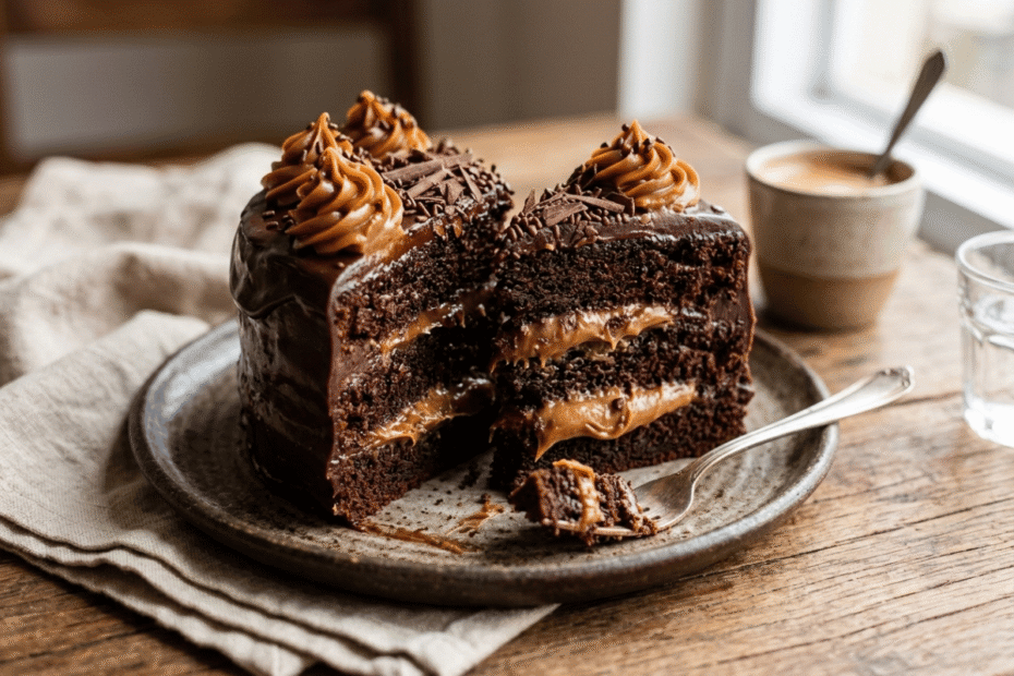 Bolo de chocolate com doce de leite, a união perfeita entre intensidade e cremosidade, Receitas Familiares blog de receita