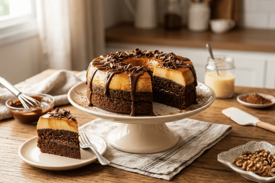 O guia mestre do bolo de chocolate com pudim de leite condensado, segredos da sobremesa mágica, Receitas Familiares blog de receita