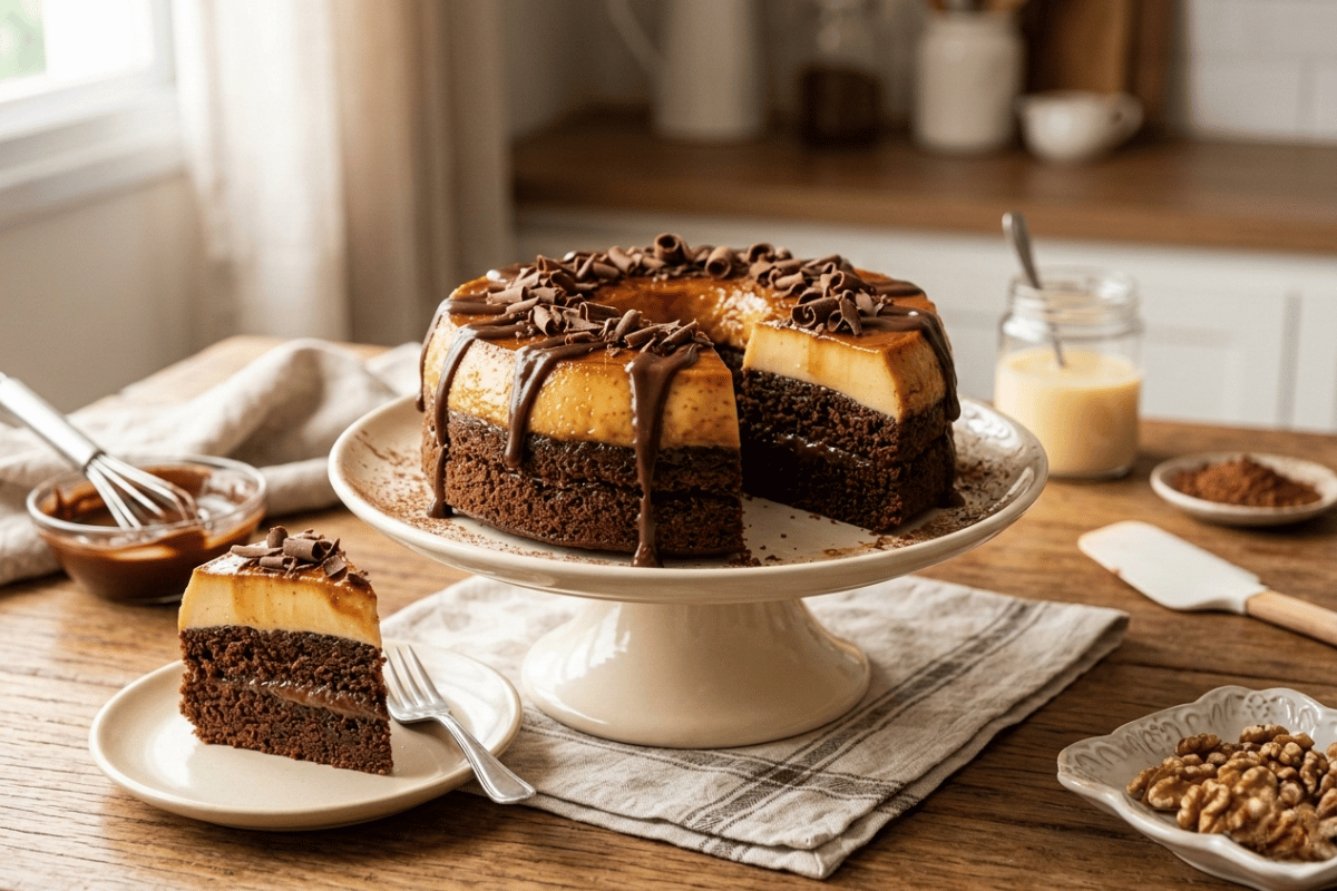 O guia mestre do bolo de chocolate com pudim de leite condensado, segredos da sobremesa mágica, Receitas Familiares blog de receita