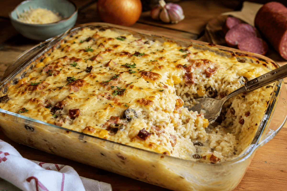 Arroz à Carbonara de Forno