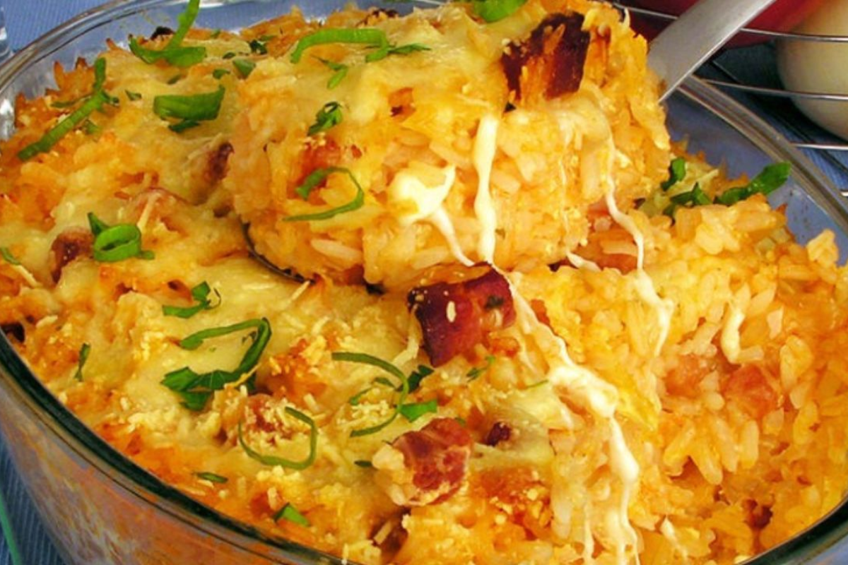 Arroz à Carbonara de Forno