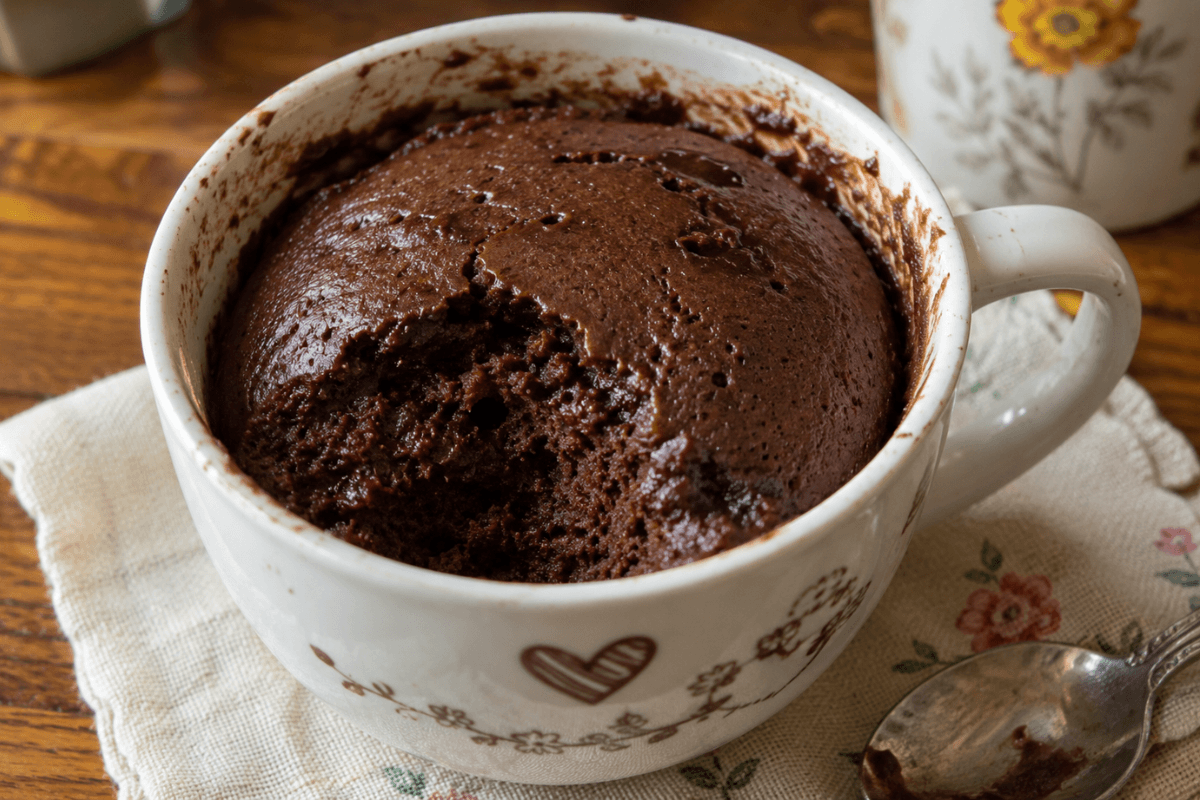 Bolo de caneca sem fermento perfeito é uma receita rápida