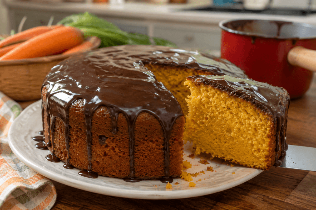 Bolo de cenoura com segredos de Chef é uma receita simples
