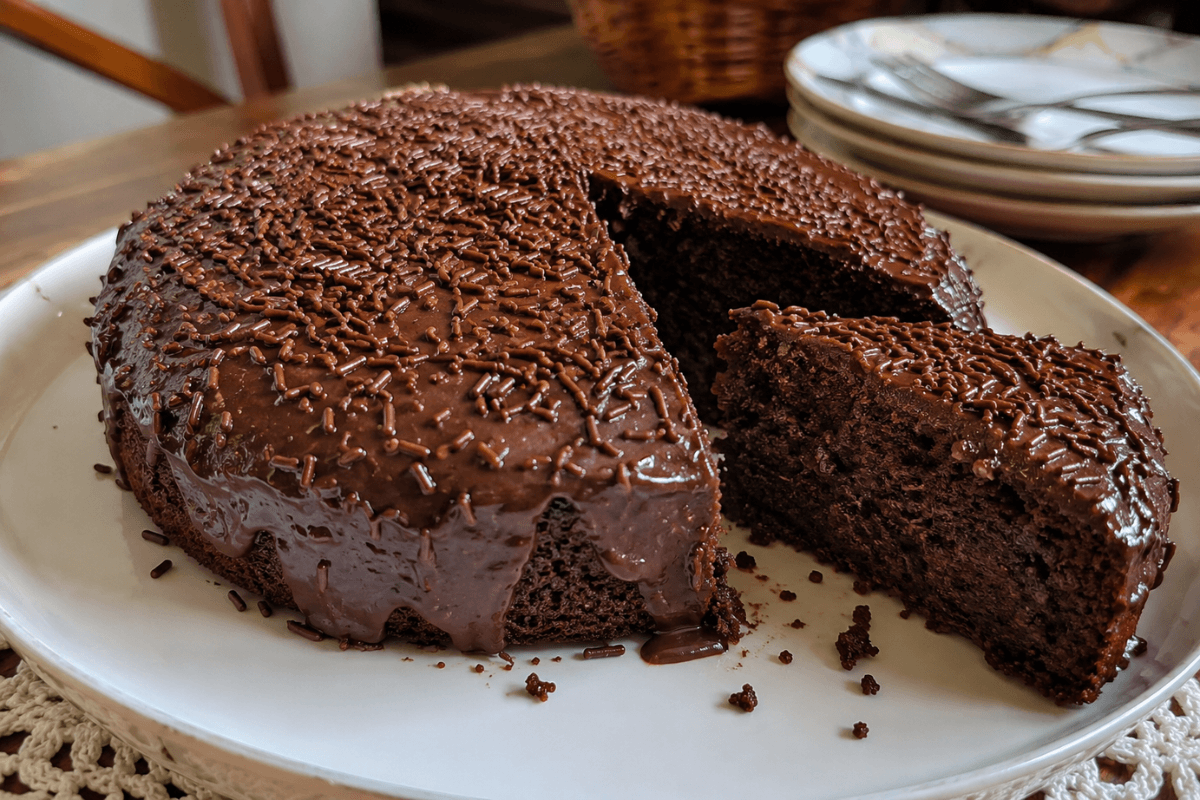 Bolo de chocolate sem farinha fácil e rápida é uma receita prática
