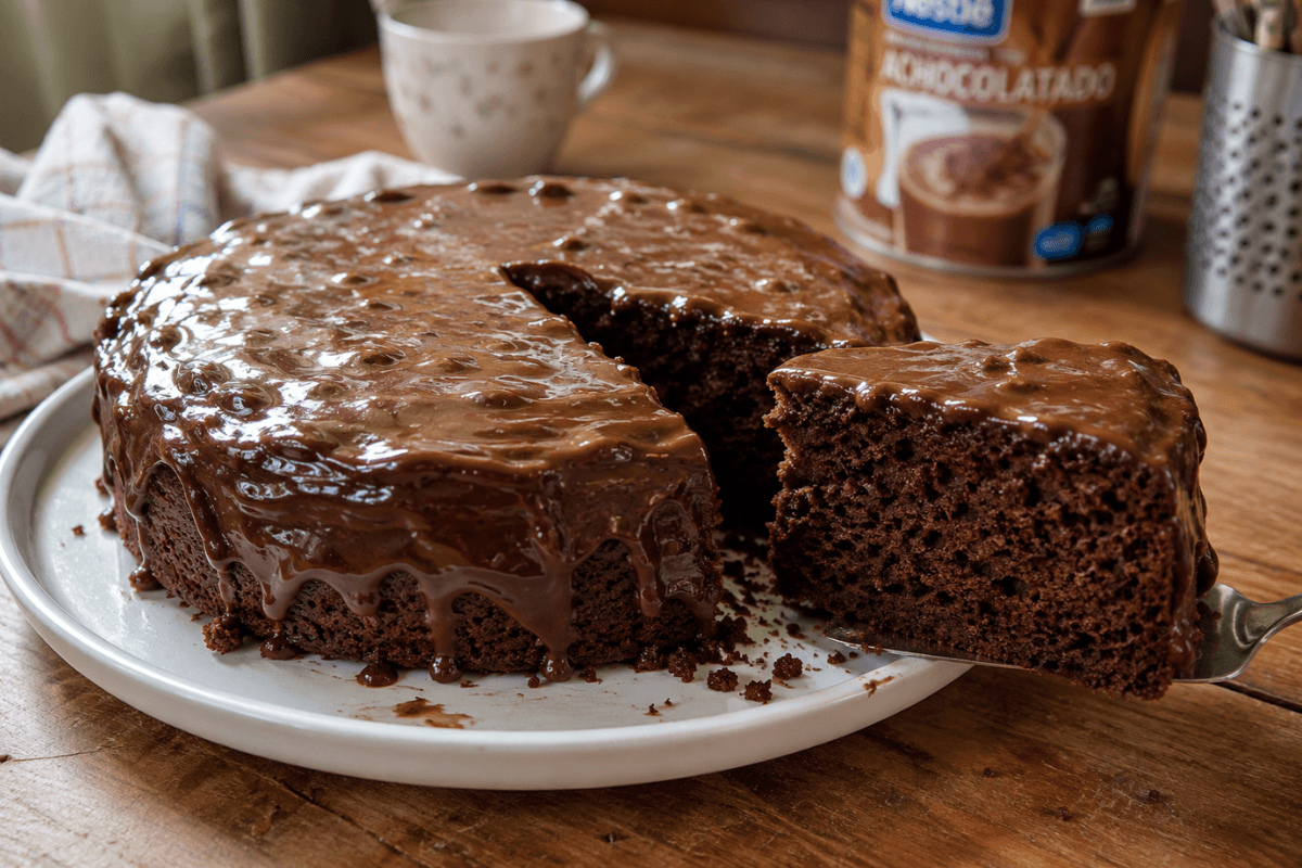 Bolo fácil de chocolate no liquidificador receita prática