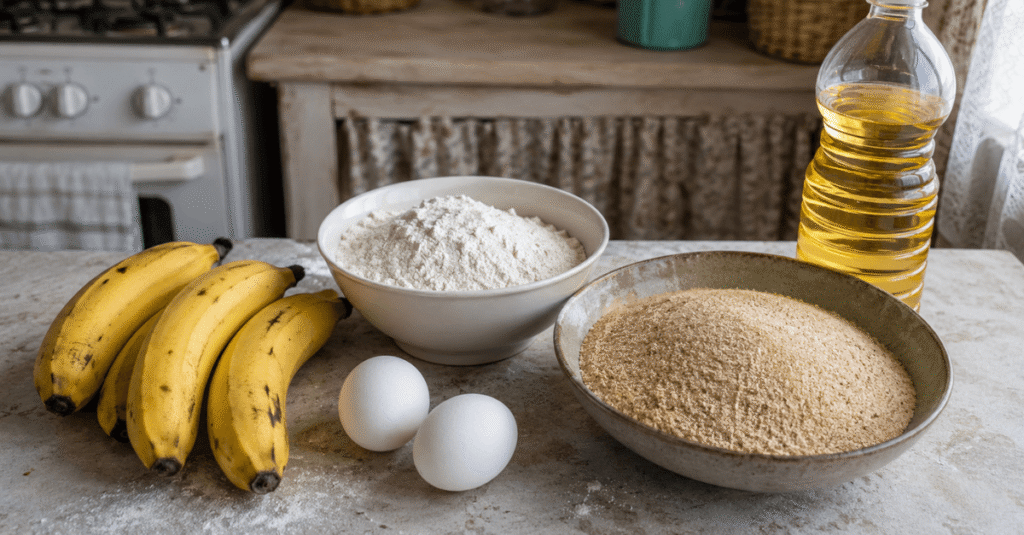 Ingredientes da receita de Banana Empanada
