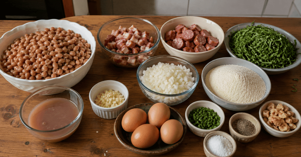 Ingredientes da receita de Feijão Tropeiro Tradicional