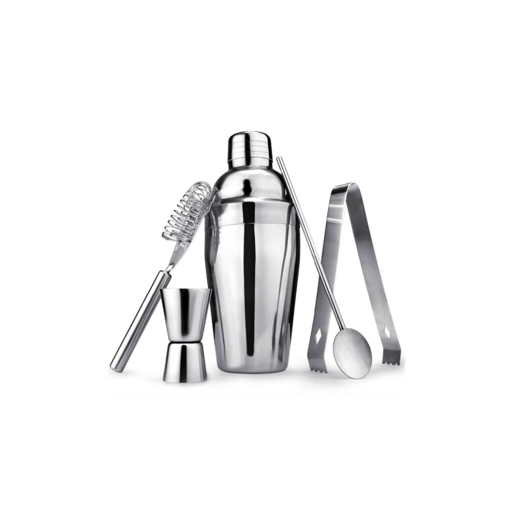 Kit Coqueteleira Barman Pro 5 Peças