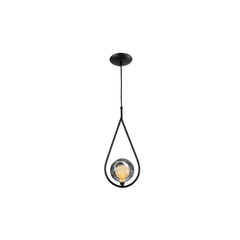 Pendente Vidro Fumê Gota